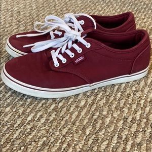 Maroon Vans Size 8 Women’s